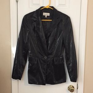 Black Vinyl Raincoat